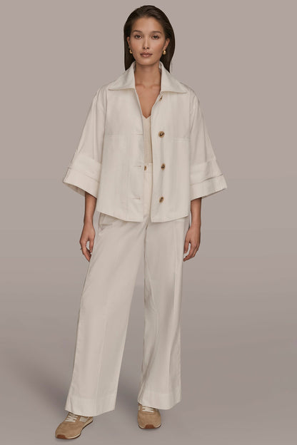 3/4-SLEEVE SWING JACKET