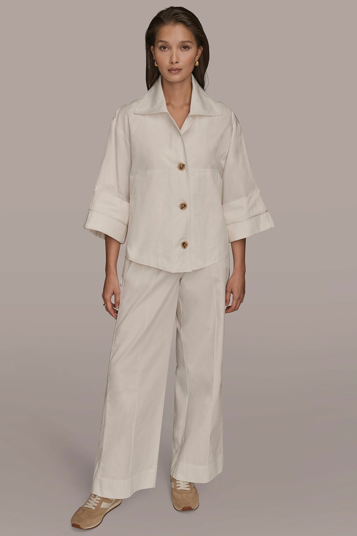 3/4-SLEEVE SWING JACKET