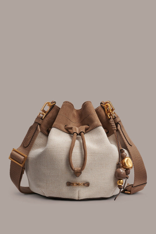WEEKEND CANVAS BUCKET BAG