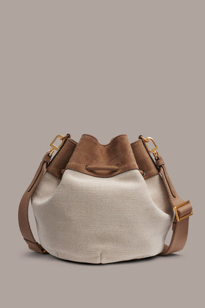 WEEKEND CANVAS BUCKET BAG