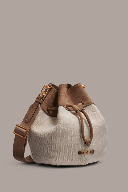 WEEKEND CANVAS BUCKET BAG