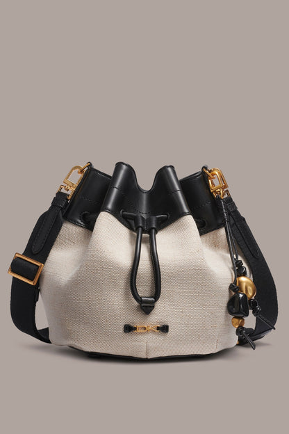 WEEKEND CANVAS BUCKET BAG