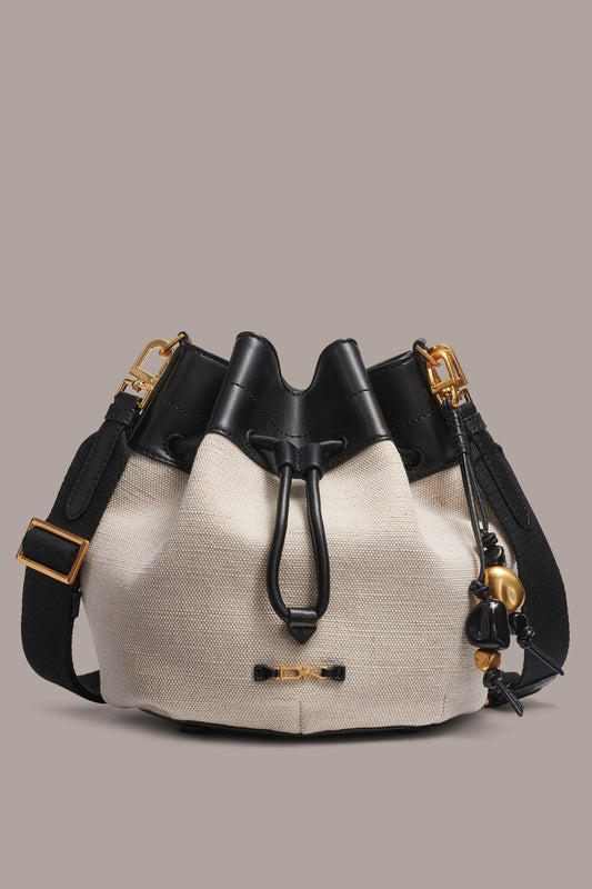 WEEKEND CANVAS BUCKET BAG