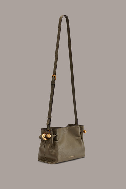 CASHMERE LEATHER CROSSBODY BAG