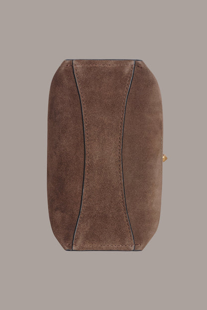 BRIDGEHAMPTON PYTHON SUEDE SMALL CROSSBODY