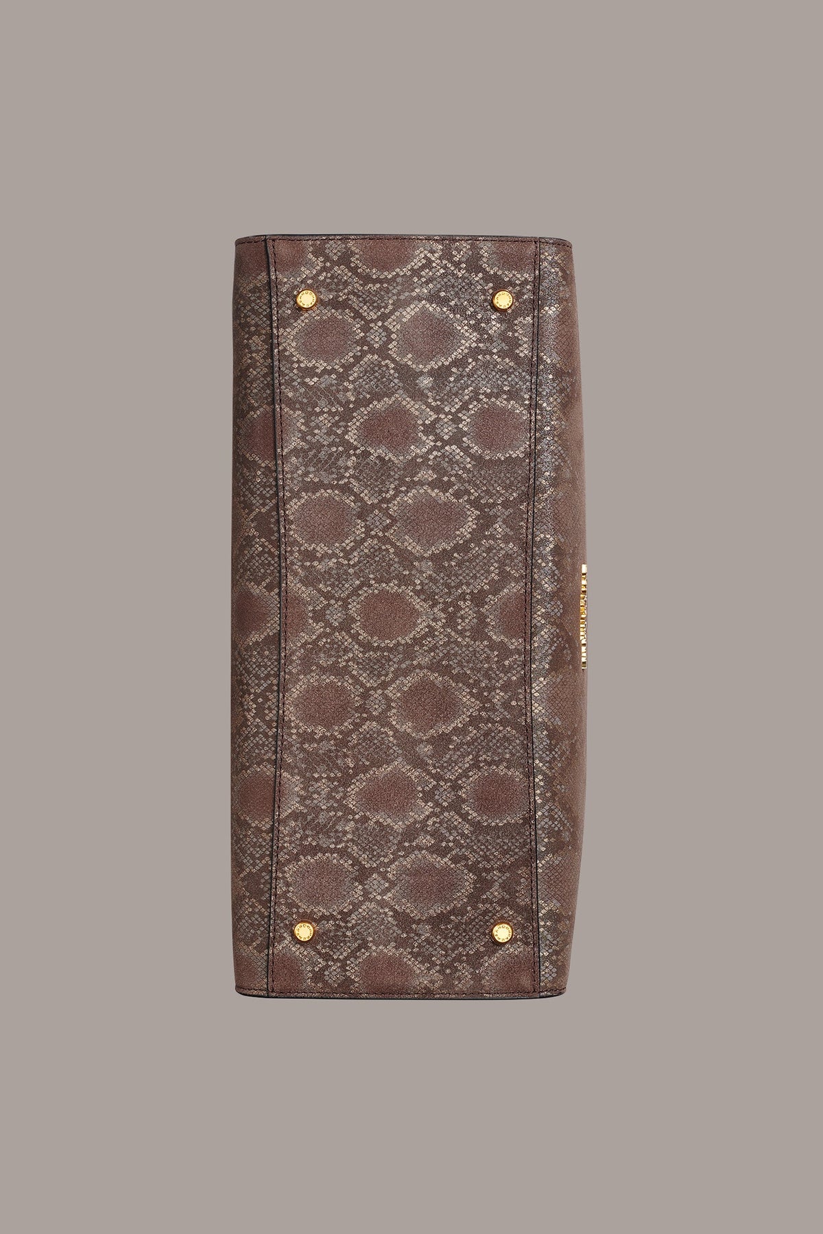 LODEN SNAKE-EFFECT SATCHEL BAG