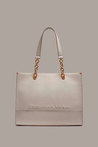MERINO LEATHER LOGO TOTE
