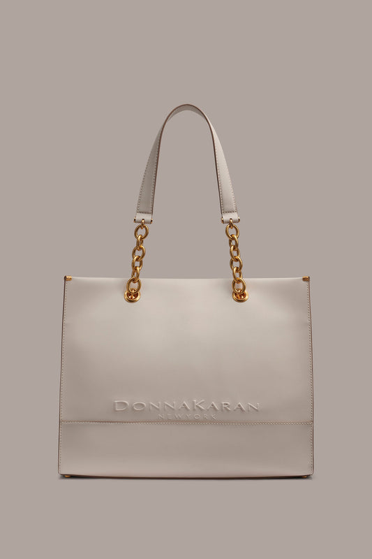 MERINO LEATHER LOGO TOTE