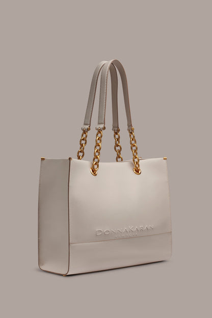 MERINO LEATHER LOGO TOTE