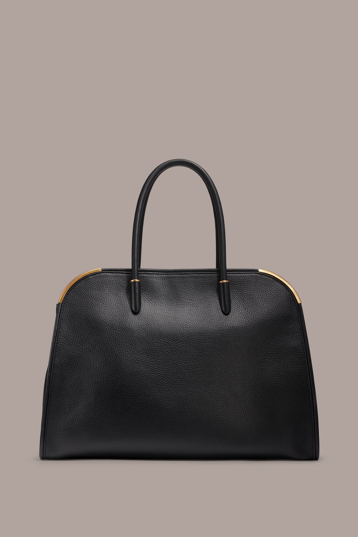 SATIN LEATHER TOTE