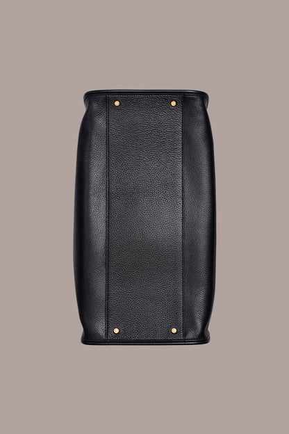 SATIN LEATHER TOTE