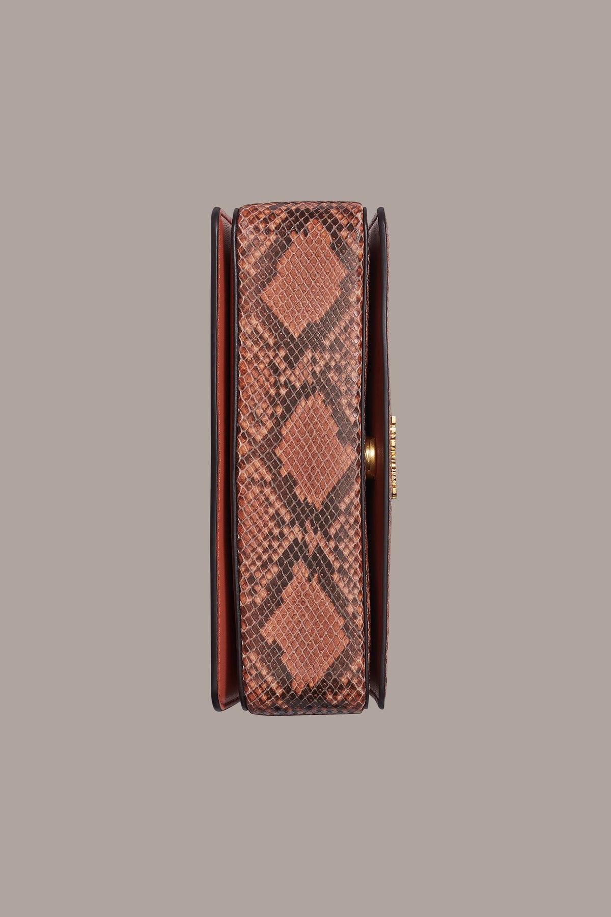 JERICHO SNAKE-EFFECT LEATHER SHOULDER BAG