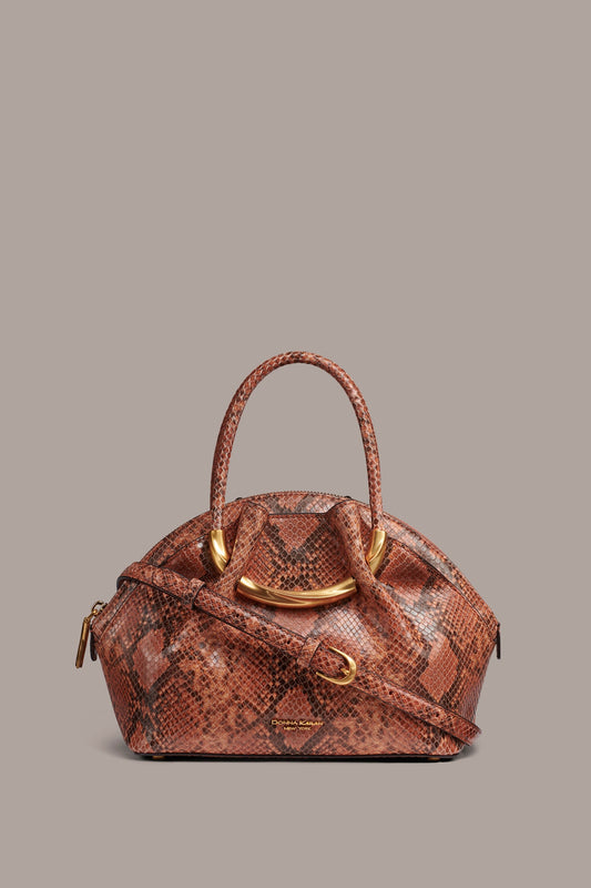 OXFORD SNAKE-EFFECT LEATHER CROSSBODY BAG