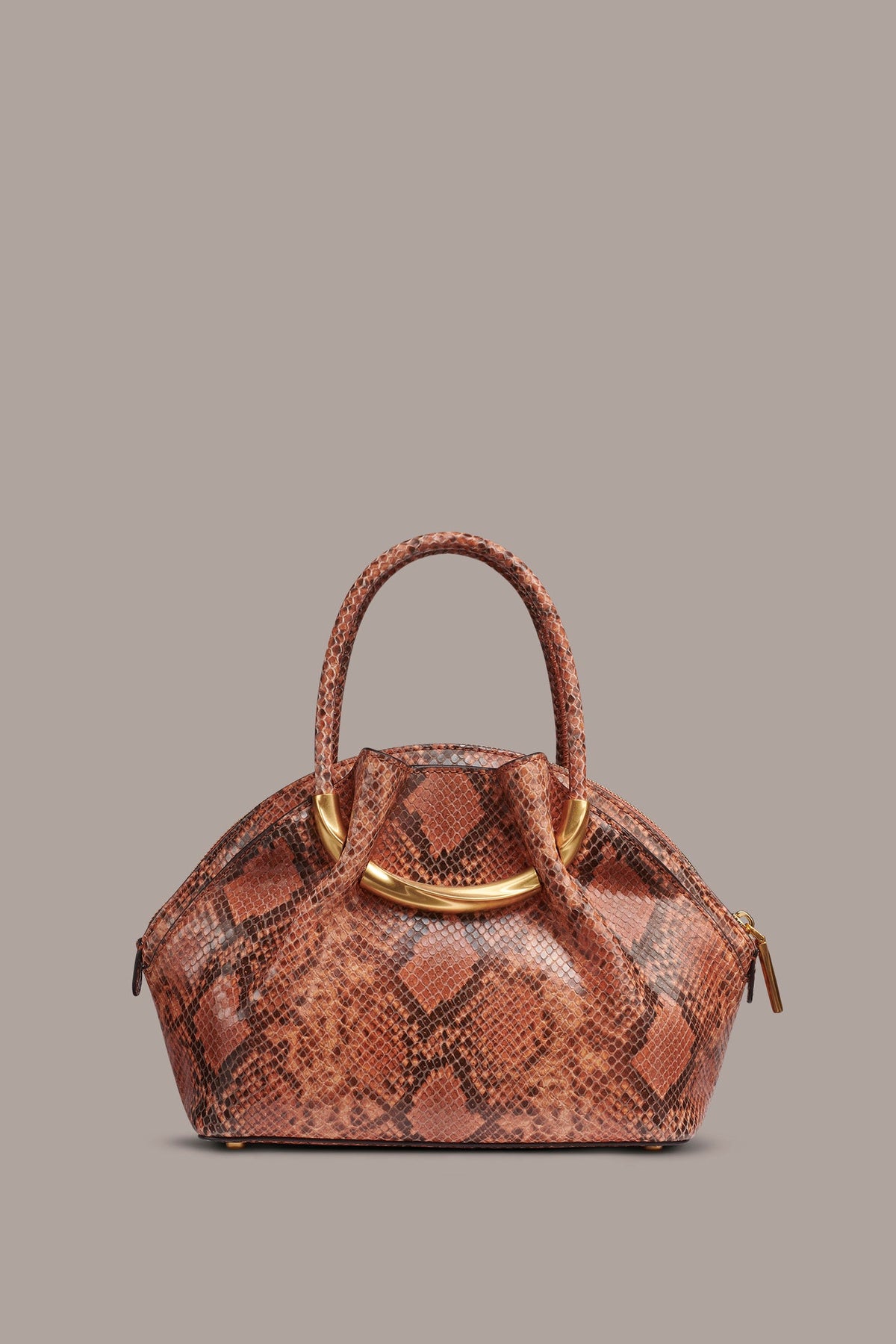 OXFORD SNAKE-EFFECT LEATHER CROSSBODY BAG