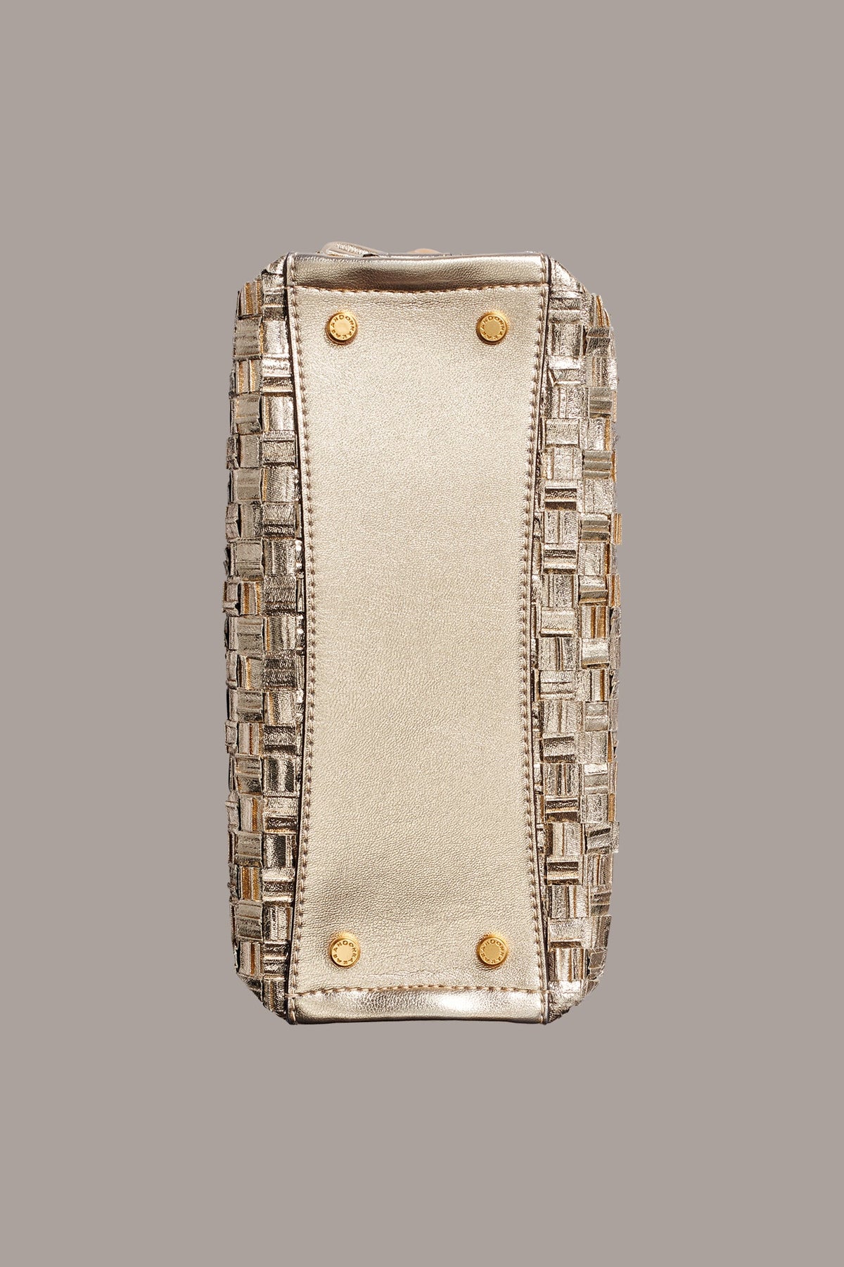 CASHMERE METALLIC BRAIDED CROSSBODY BAG