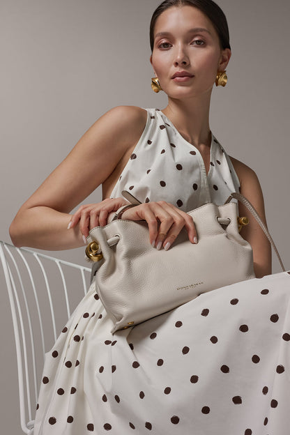 CASHMERE LEATHER CROSSBODY BAG