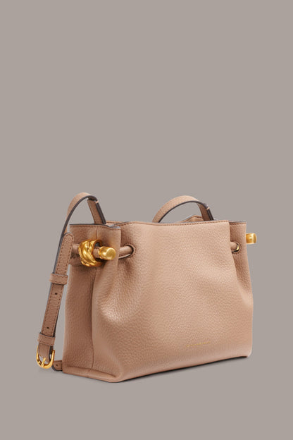 CASHMERE LEATHER CROSSBODY BAG