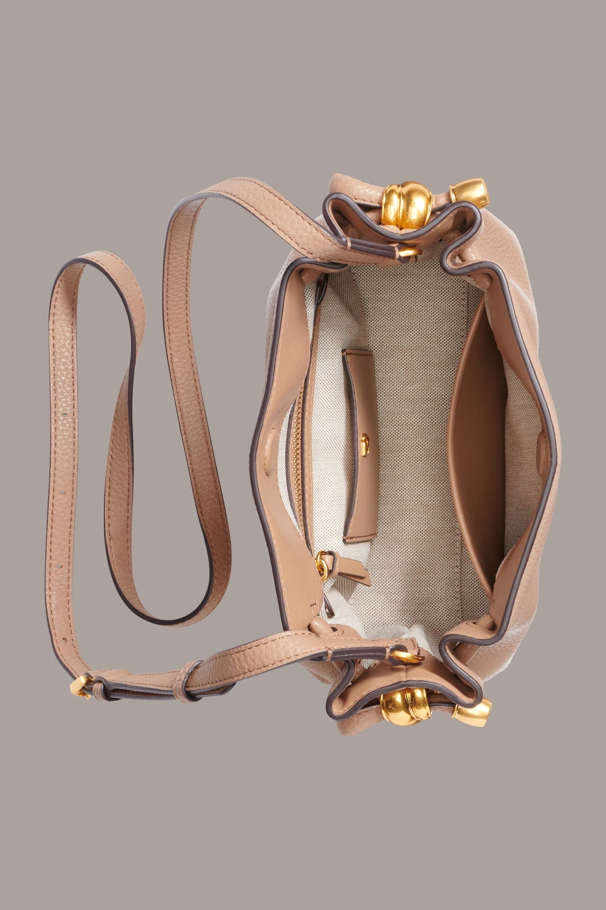 CASHMERE LEATHER CROSSBODY BAG