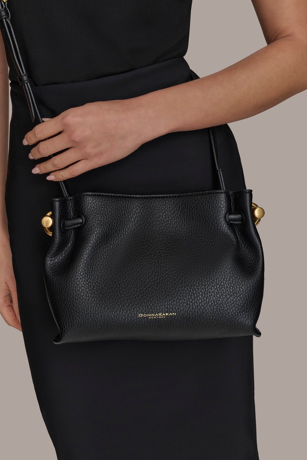 CASHMERE LEATHER CROSSBODY BAG