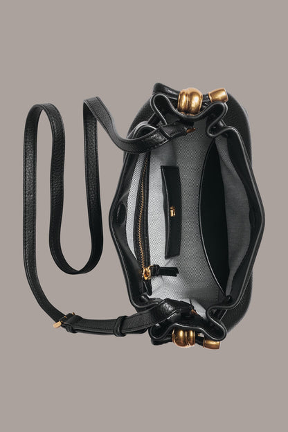 CASHMERE LEATHER CROSSBODY BAG