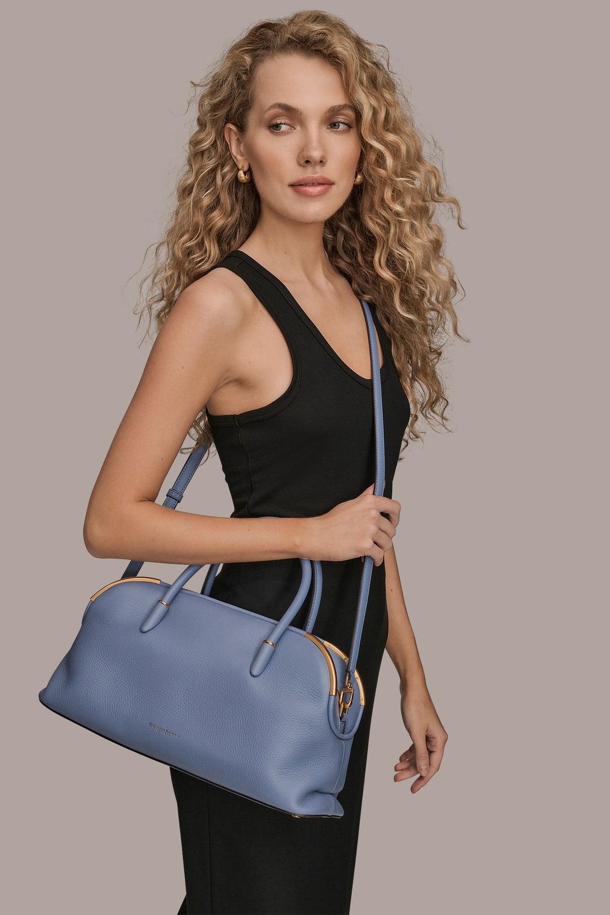 SATIN LEATHER SATCHEL