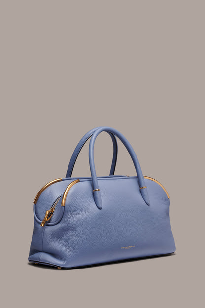 SATIN LEATHER SATCHEL