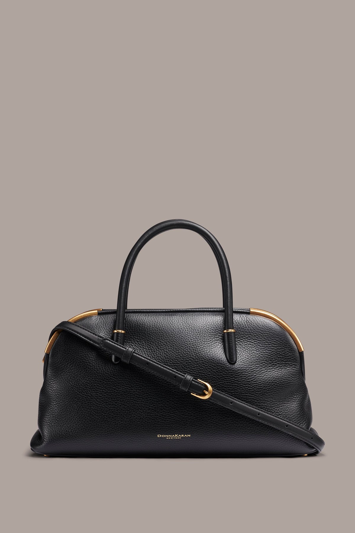 SATIN LEATHER SATCHEL