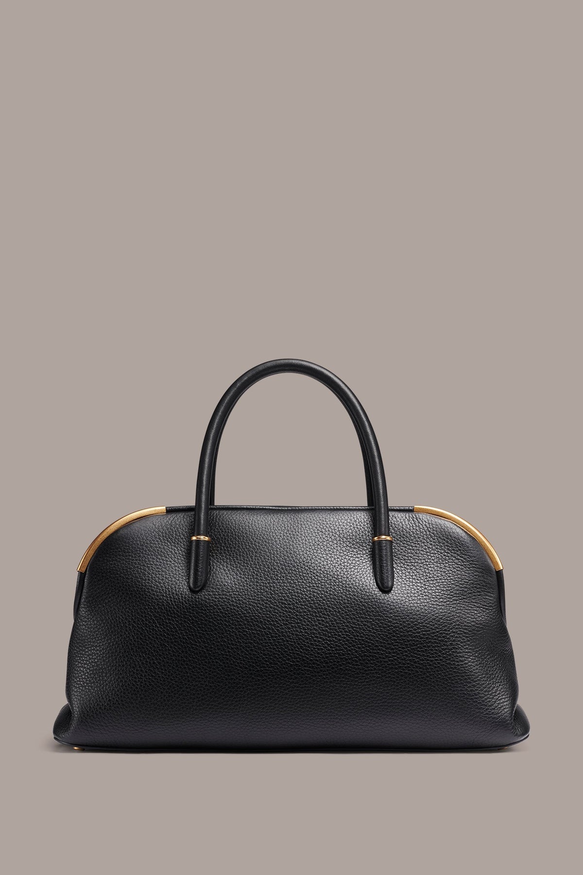 SATIN LEATHER SATCHEL