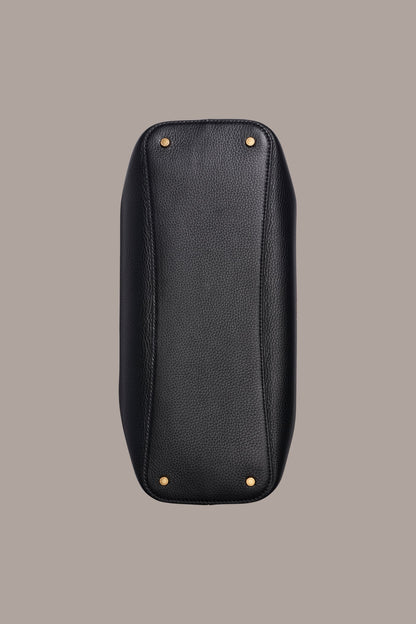 SATIN LEATHER SATCHEL