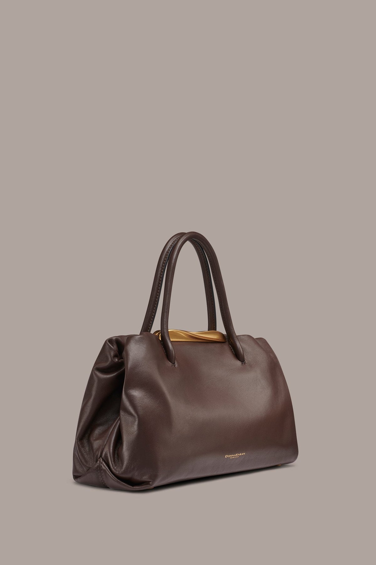 POPLIN LEATHER SATCHEL BAG