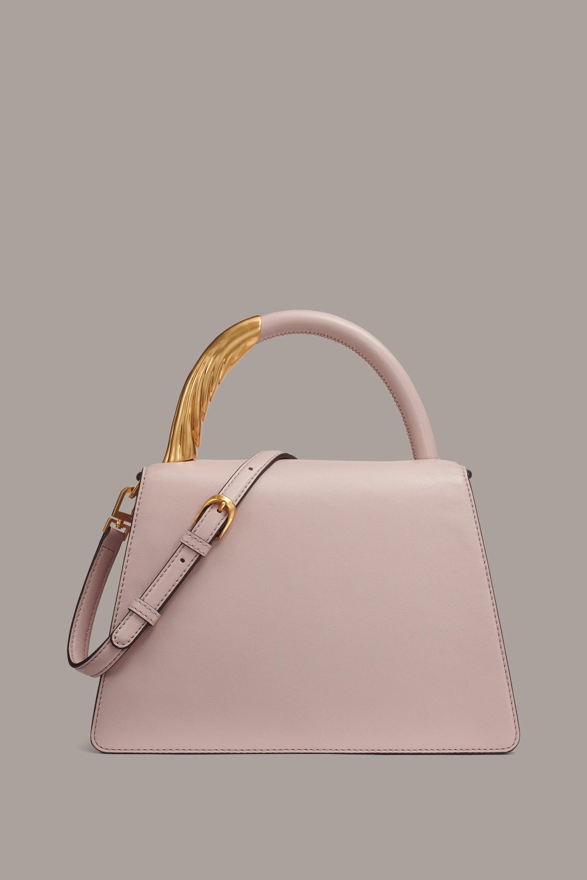 TULLE GOLD-TRIMMED SATCHEL BAG
