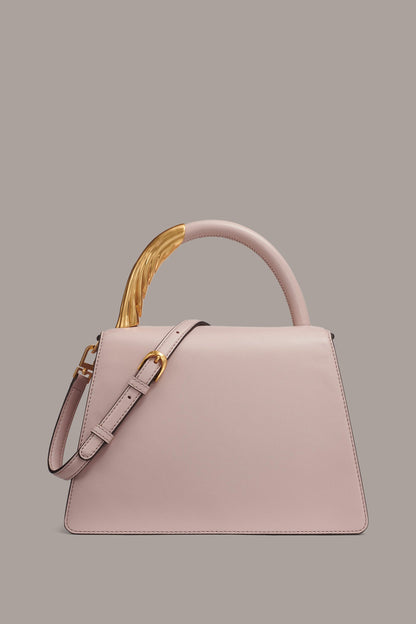 TULLE GOLD-TRIMMED SATCHEL BAG