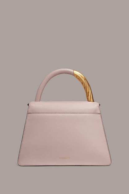 TULLE GOLD-TRIMMED SATCHEL BAG