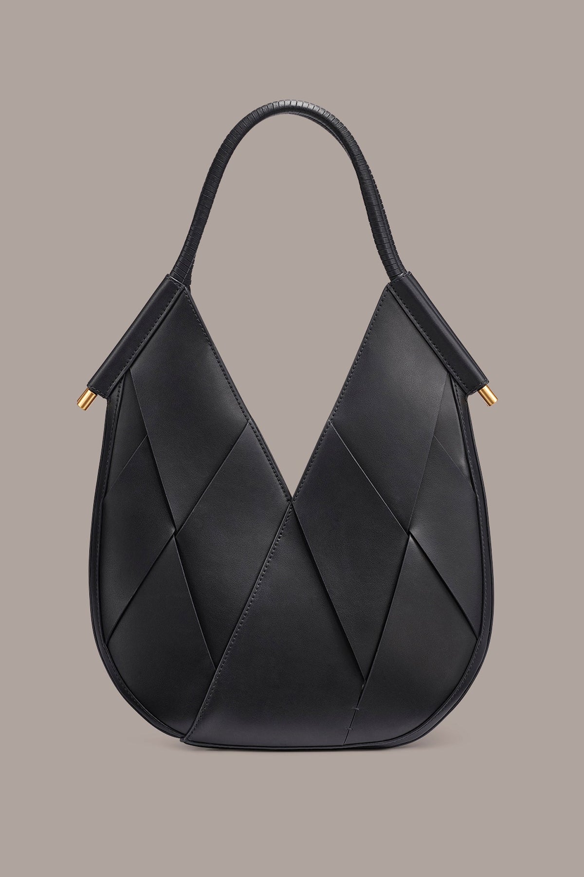 BALDWIN WOVEN LEATHER MINI SHOULDER BAG