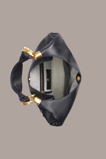 TARTAN LEATHER HOBO BAG