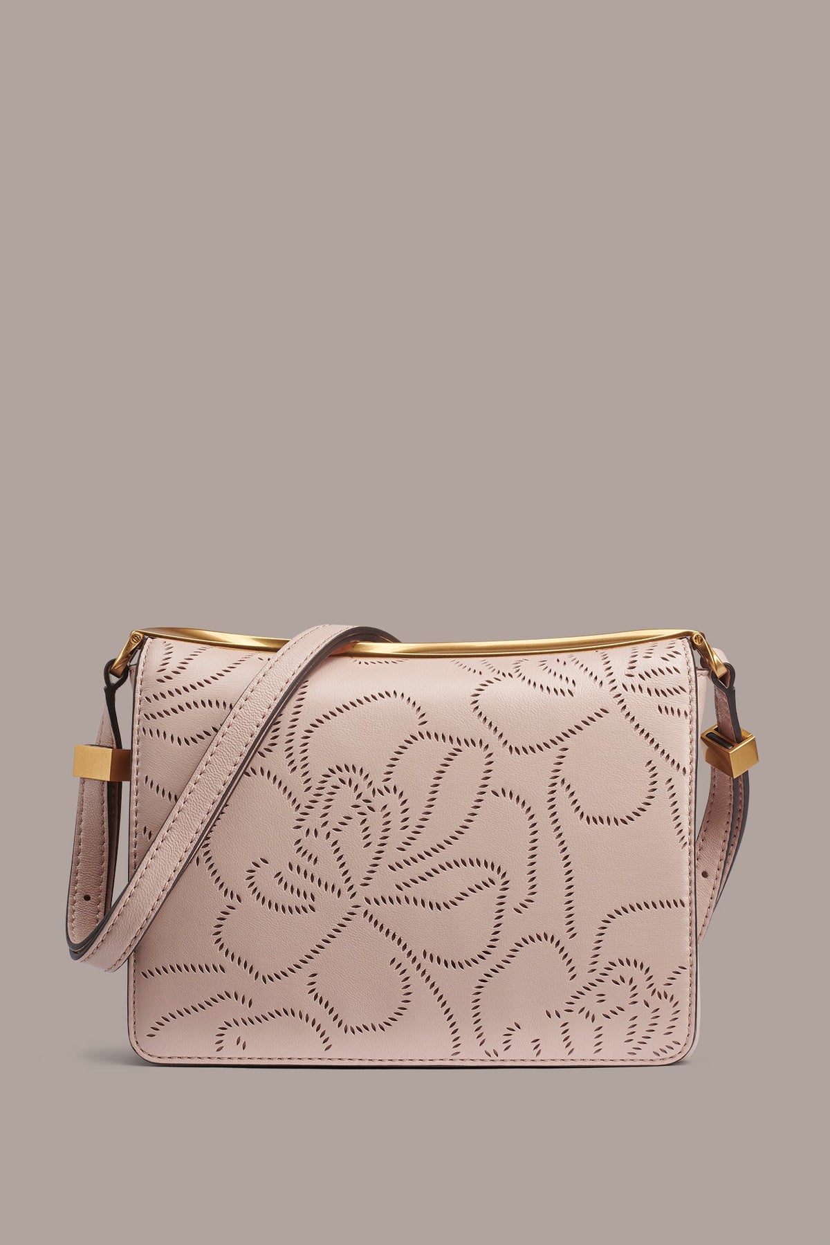 JERICHO FLORAL LEATHER SHOULDER BAG