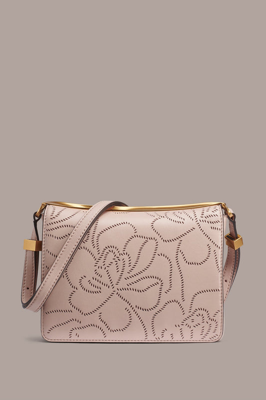 JERICHO FLORAL LEATHER SHOULDER BAG