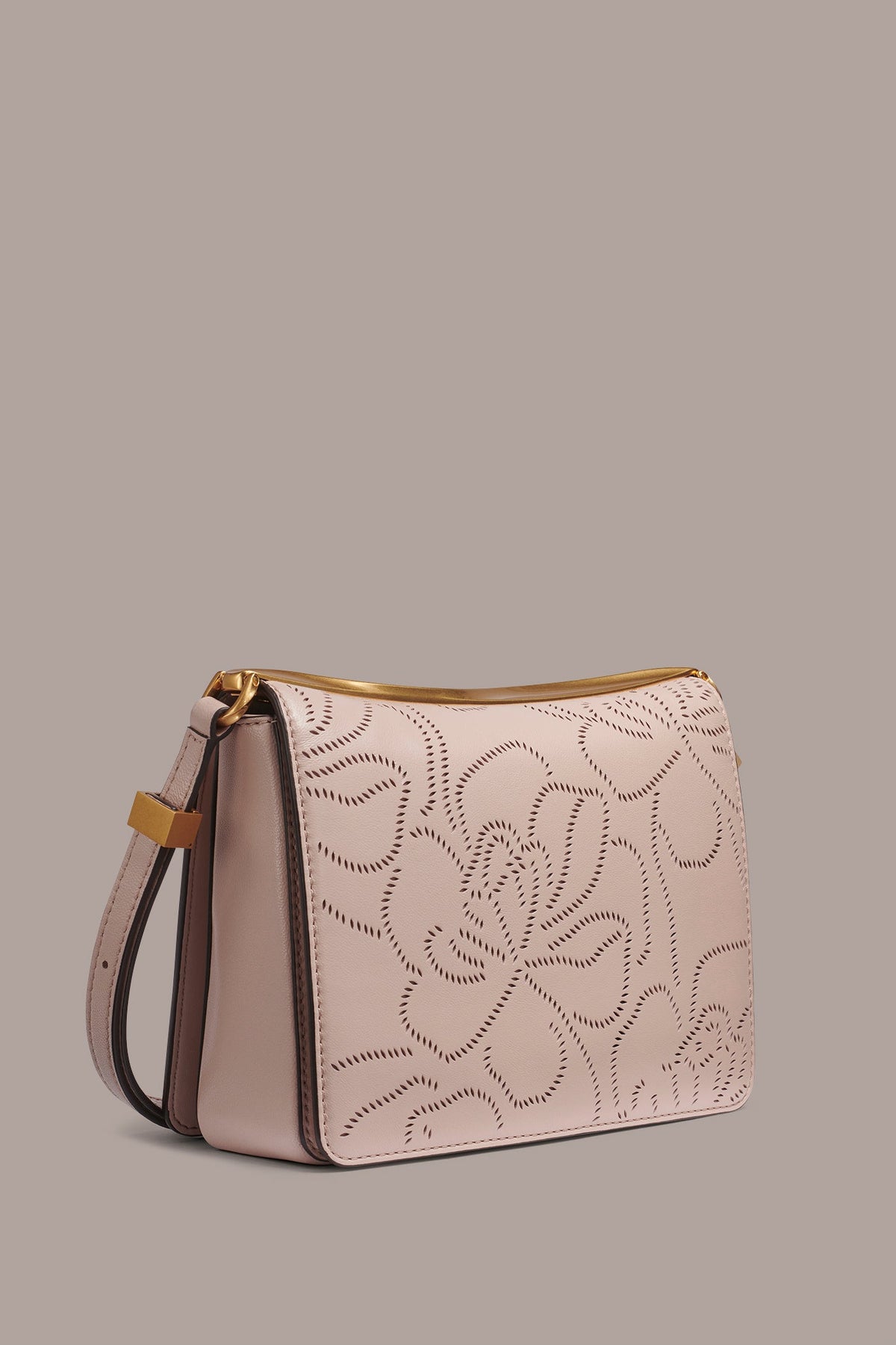 JERICHO FLORAL LEATHER SHOULDER BAG