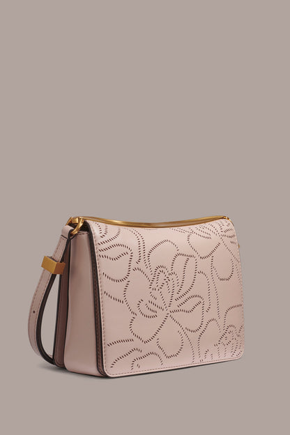 JERICHO FLORAL LEATHER SHOULDER BAG