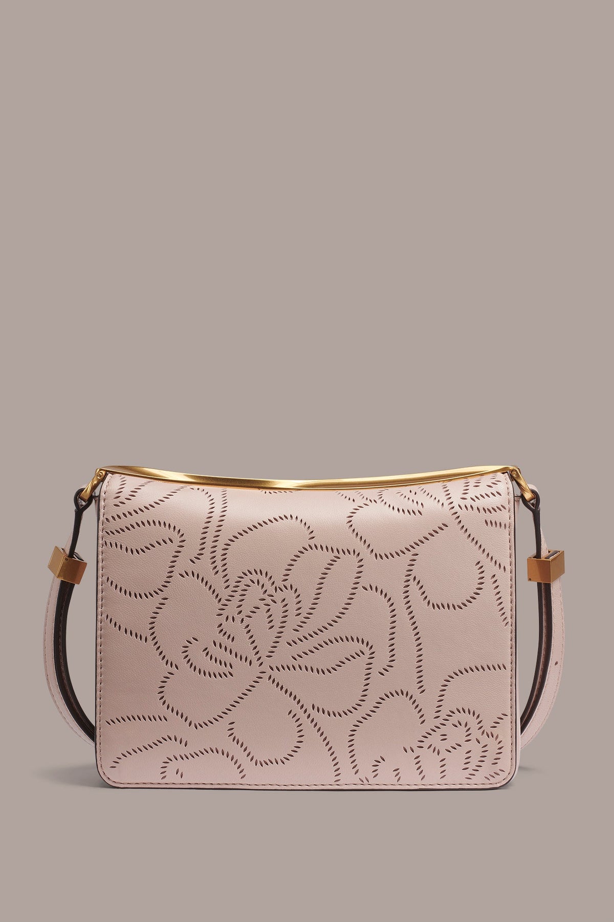 JERICHO FLORAL LEATHER SHOULDER BAG