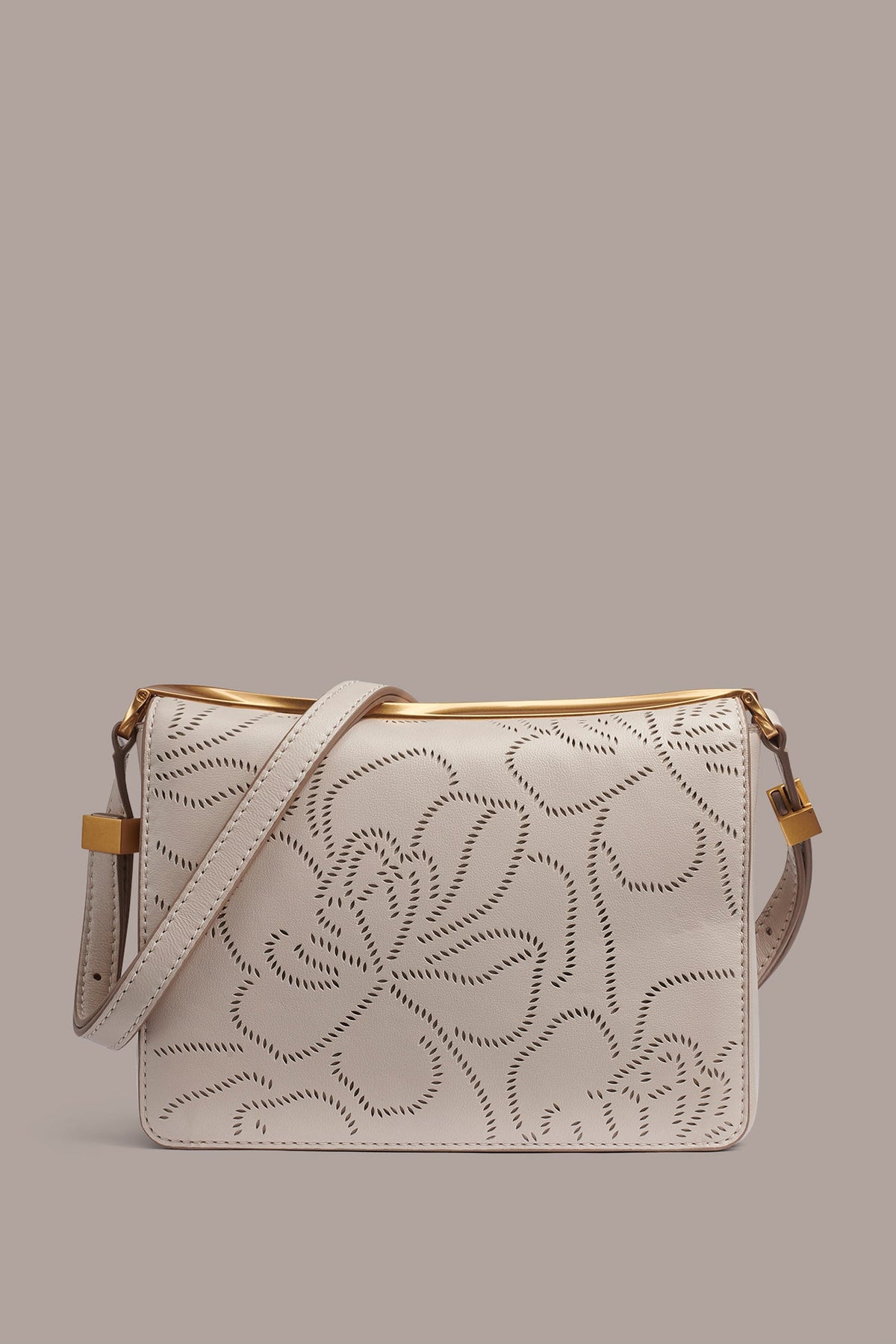JERICHO FLORAL LEATHER SHOULDER BAG