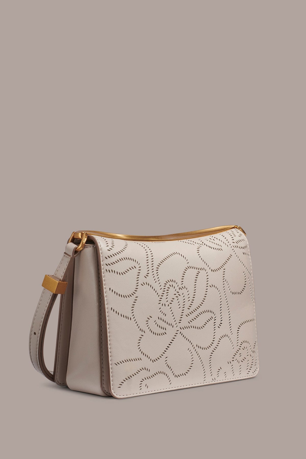 JERICHO FLORAL LEATHER SHOULDER BAG
