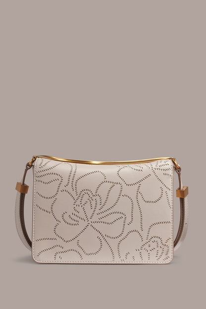 JERICHO FLORAL LEATHER SHOULDER BAG