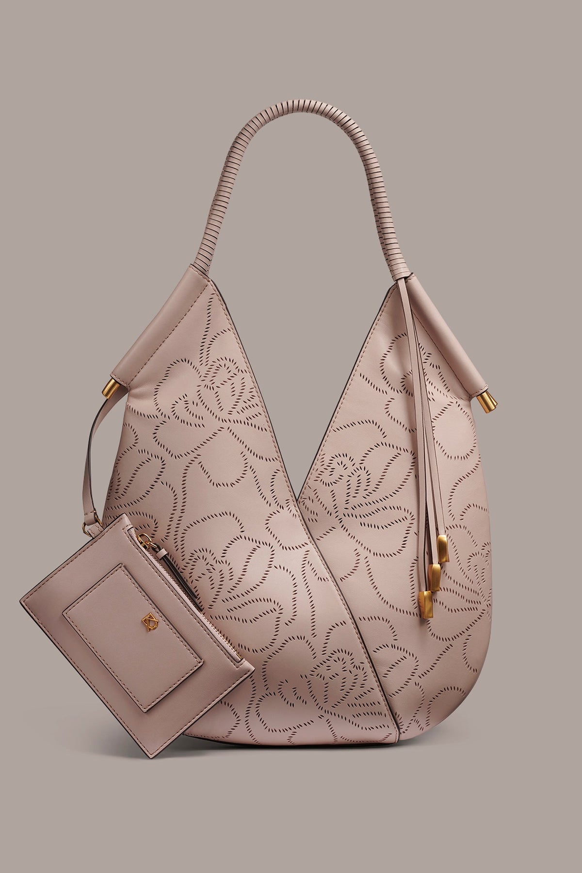 BALDWIN FLORAL LEATHER MINI SHOULDER BAG