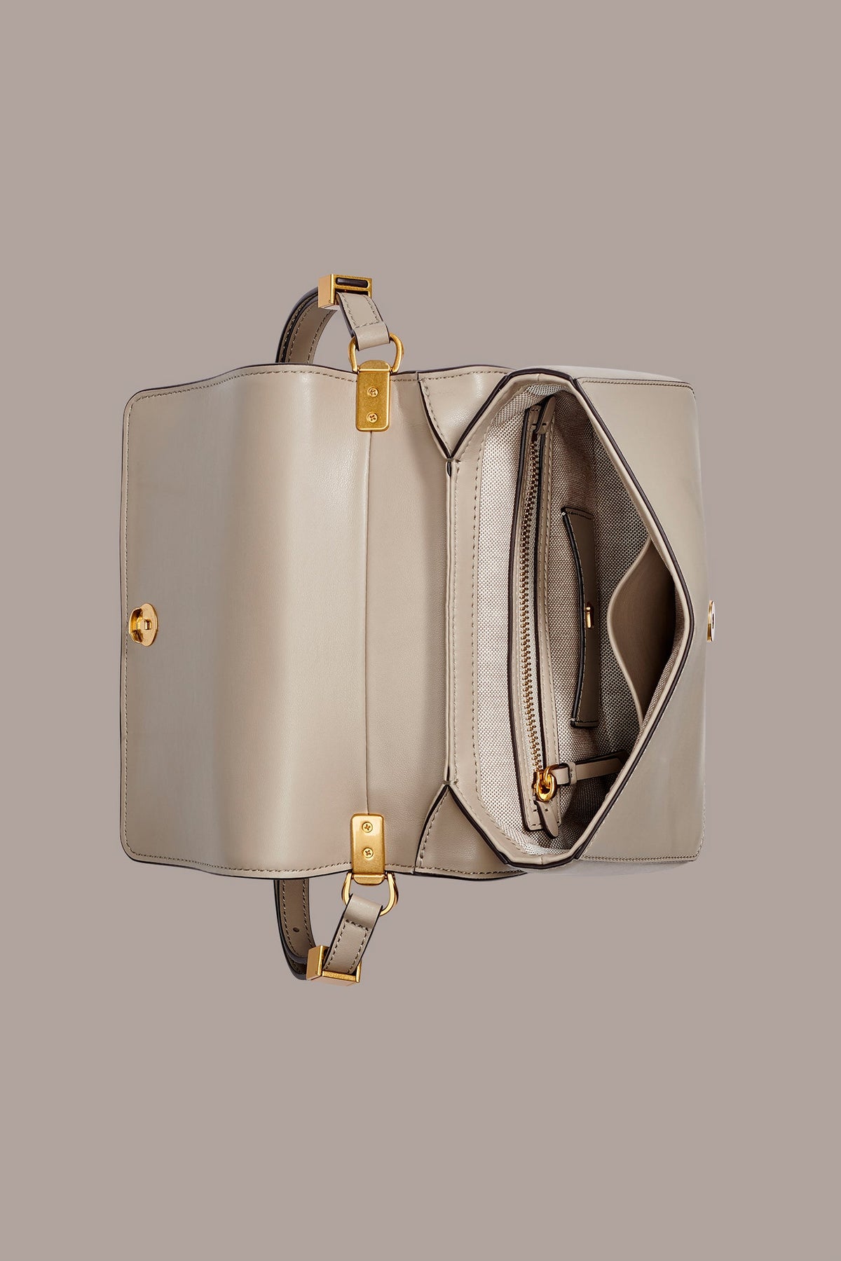 JERICHO CROC-EFFECT SUEDE SHOULDER BAG