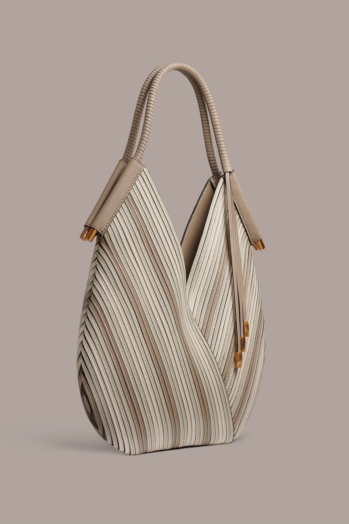 BALDWIN CHEVRON LEATHER MINI SHOULDER BAG