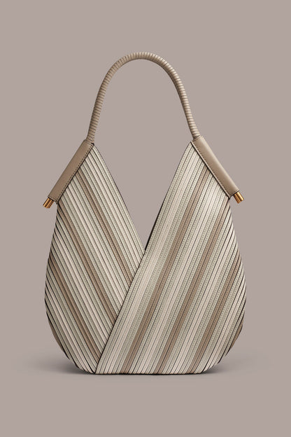 BALDWIN CHEVRON LEATHER MINI SHOULDER BAG
