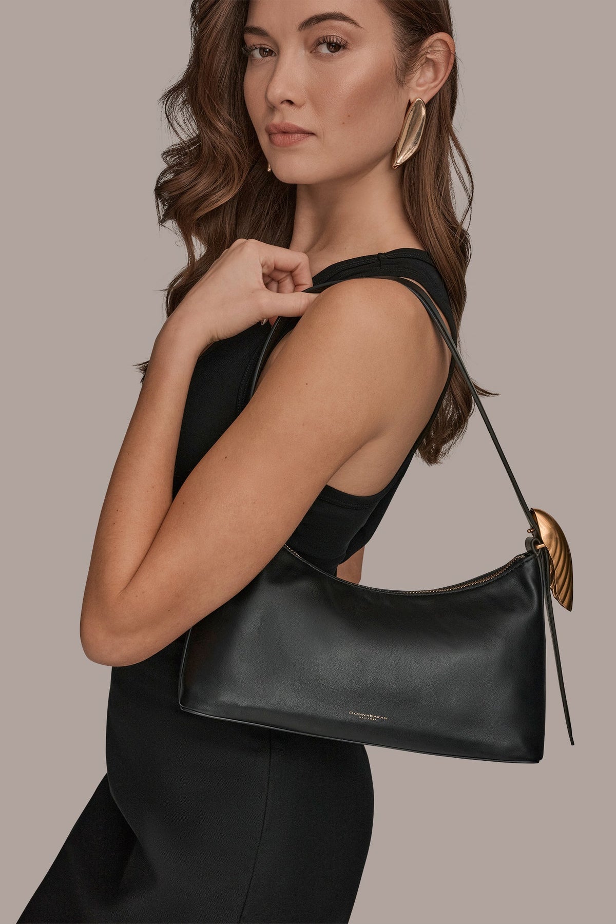 GEORGETTE LEATHER SHOULDER BAG