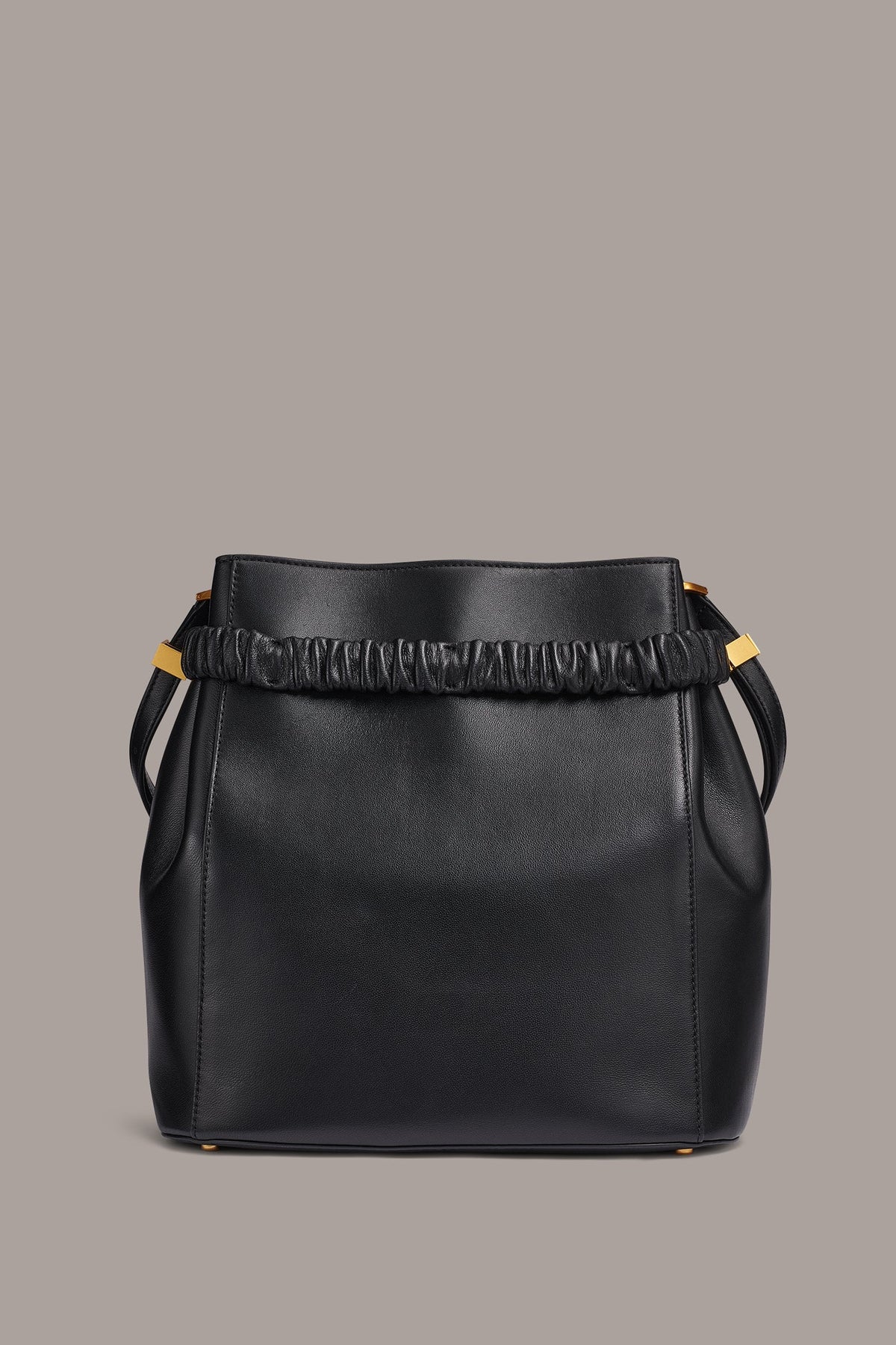 GINGHAM BUCKET BAG