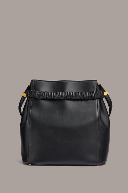 GINGHAM BUCKET BAG
